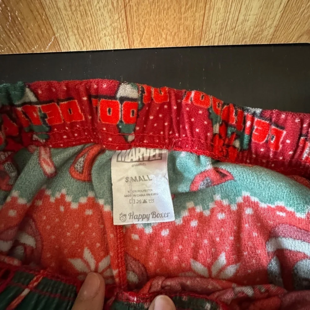Men's Marvel Deadpool Christmas Ornament Pajama Pant size small